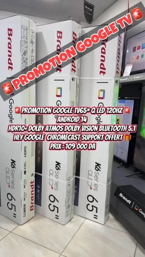 PROMO BRANDT GOOGLE TV 65 Q LED
