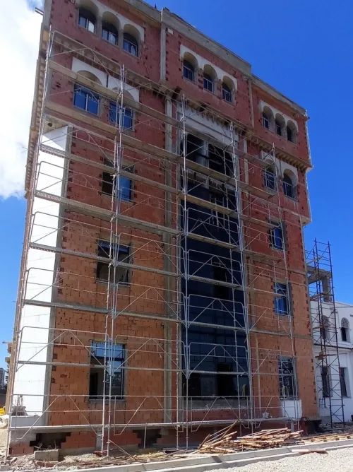Monocouche Façades Enduit Monocouche Extérieur Gratté Taloché Écrasé