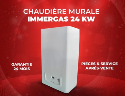 Chaudière murale immergas GTA 24kw à ventouse 