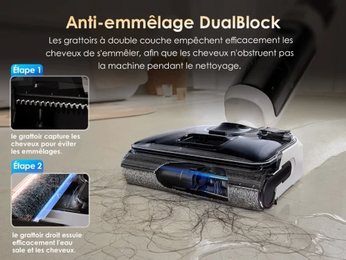BALAI  ASPIRATEUR LAVEUR 3 EN 1 Tineco Floor One Switch S6 Stretch Plus 21KPA- Inclinaison à 180 - 40 MIN D'AUTONOMIE -