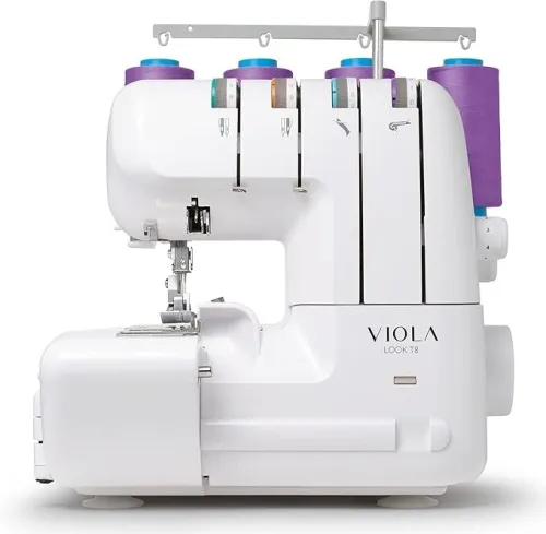 Machine à Coudre Overlock VIOLA LOOK T8 Surjeteuse avec Différentiel, Enfilage Simplifié.