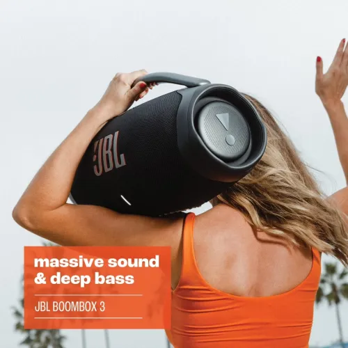 enceinte  Bluetooth portables jbl boombox 3 Système audio à 3 voies - Protection totale (IP67) - 24h d'autonomie - fonction powerbank