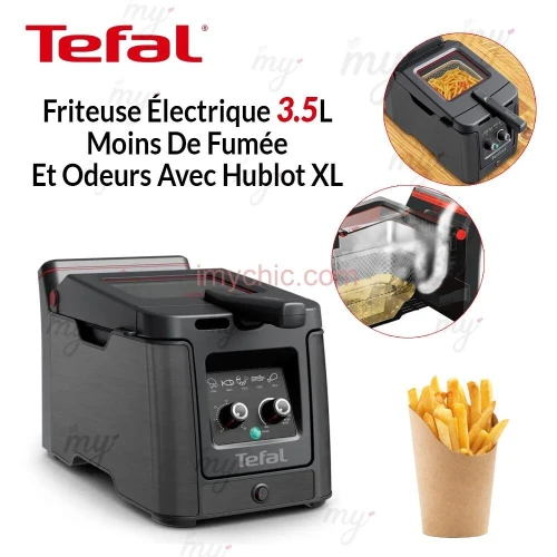 Friteuse a l'huile semi professionnelle Tefal Clear Duo FR600810 -2000W - 3.5L - réduction d'odeur et de fumée