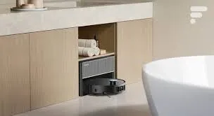 Robot aspirateur Dreame X50 master - 20000 pa - design compact - raccordement direct -franchissement 6 cm- auto netoyage a l'eau chaude