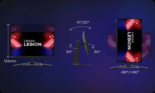 Lenovo LEGION Ecran PC moniteur R25f 30 24.5 FHD, VA, 380 nits, 0.5ms, 240Hz, Tilt, Swivel, Pivot, Height Adjust Stand, 2x HDMI 2.1, 1x DP 1.4,
