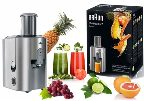 Braun Centrifugeuse MULTIQUICK 7 J700 - 2 vitesses - 1000W - 1,25 L- Réservoir à pulpe : 2 L