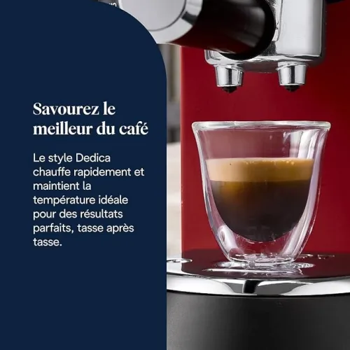 Machine a cafe Delonghi Dedica Arte , Metal , 15 bars , 3 filtres inclus , 1.1L , ec685R