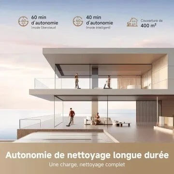 DREAME H15 Pro FoamWash Aspirateur Laveur, Nettoyage Ciblé, Bras Robotisé IA 2, TangleCut 2.0