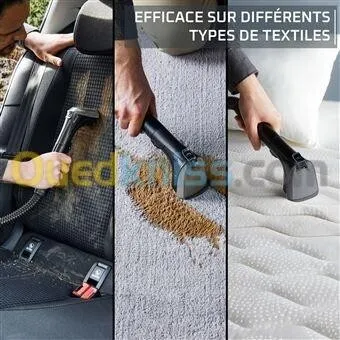 Aspirateur à main Rowenta Shampouineuse textile Clean It IN5011F0-Réservoir eau propre : 1.8 L - Réservoir eau sale : 1.5 L Longueur tuyau 1,75 m - Longueur câble : 5 m