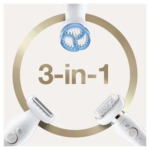Braun Épilateur Silk-Épil 9 Flex , 3en1 , Wet & Dry , 6 Accessoires  SES90103D