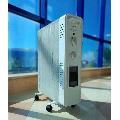 Midea Radiateur 13 éléments  Bain De huile Avec ventilateur NV