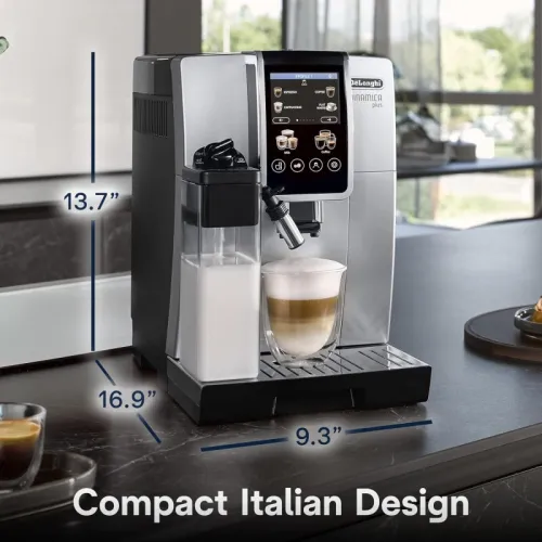 Machine a café dinamica plus broyeur a grains cappuccino - 15 BARS - 24 recettes - 1450w