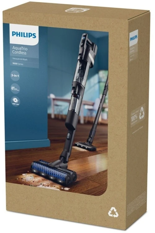 Philips Balai aspirateur laveur 3EN1 XW9463 AquaTrio -  30 min-  0,5 L Filtre HEPA-4 000 tr/min
