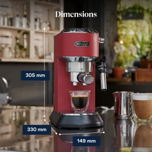 Machine a cafe Delonghi Dedica Arte , Metal , 15 bars , 3 filtres inclus , 1.1L , ec685R