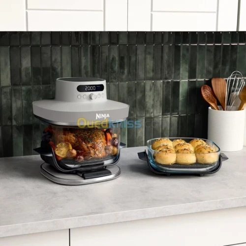 Friteuse sans huile NINJA CRISPi PRO 7-en1, 2 récipients en verre de 5.7 et 2.3L, AS101EU-2100 W