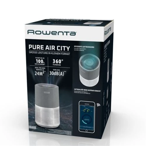 purificateur d'air compact Rowenta Pure Air City PU2840F0 240mcube /h -24m carrée - Filtration à 360 -30db