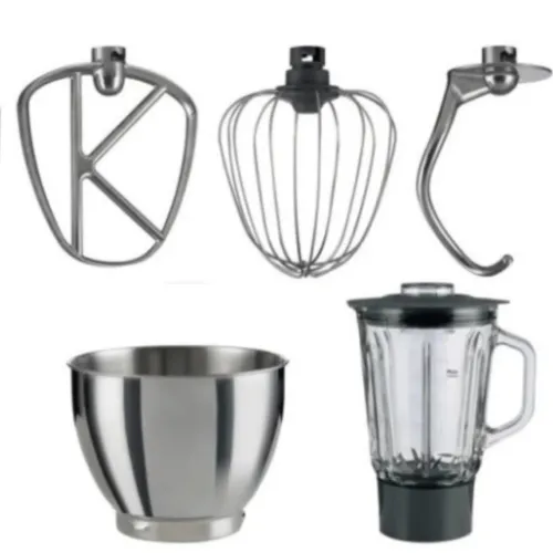 Robot Petrin KENWOOD HomeBake 2en1 avec blender  5L -1400W- 4 accessoires-6 vitesses -KHH01.120SI