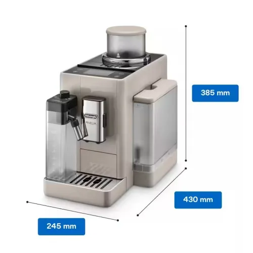 Machine a cafe De'Longhi Rivelia  -19 bar- 14 L d'eau - 250g de grain -16 recettes- ecran tactile EXAM440