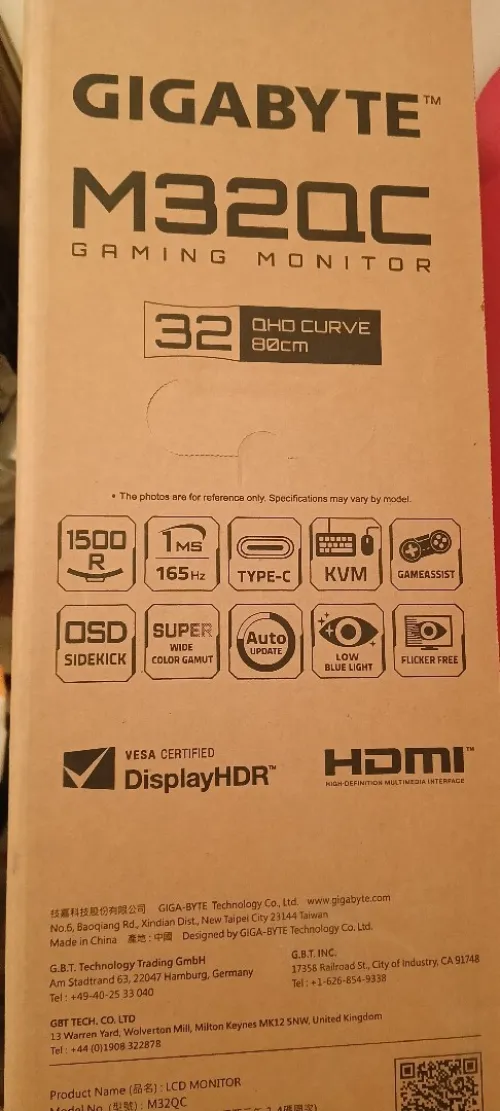 Écran Gigabyte M32QC