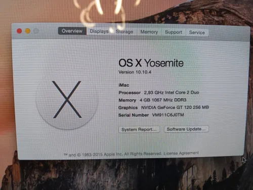 بيع مستعجل  iMac appel Fin 2009 24 pouces