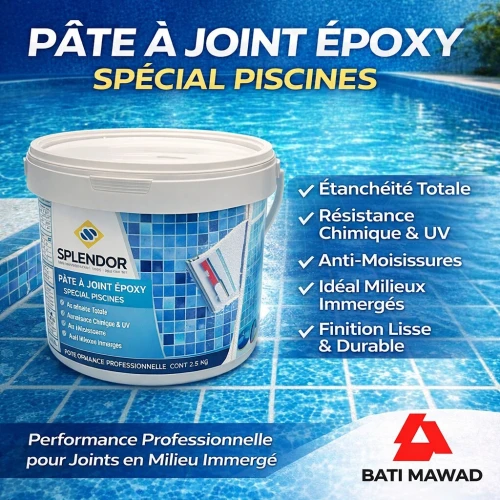 Pate a joints époxydique (Piscine/Zone Humides)