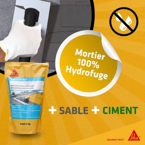 Hydrofuge en poudre Super Sikalite 01 kg