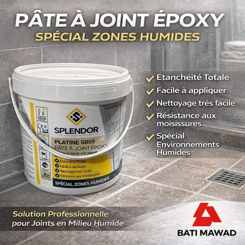 Pate a joints époxydique (Piscine/Zone Humides)