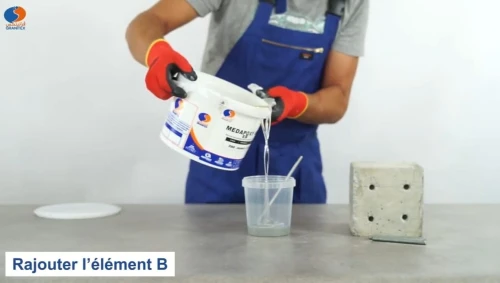 Résine époxy Liquide de Scellement Chimique Vertical MEDAPOXY AN