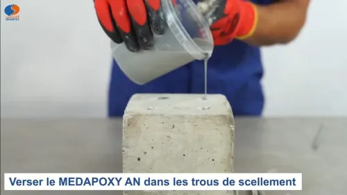Résine époxy Liquide de Scellement Chimique Vertical MEDAPOXY AN