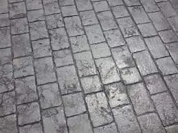 Béton Imprimé.  Sol extérieur décoratif résistant moderne