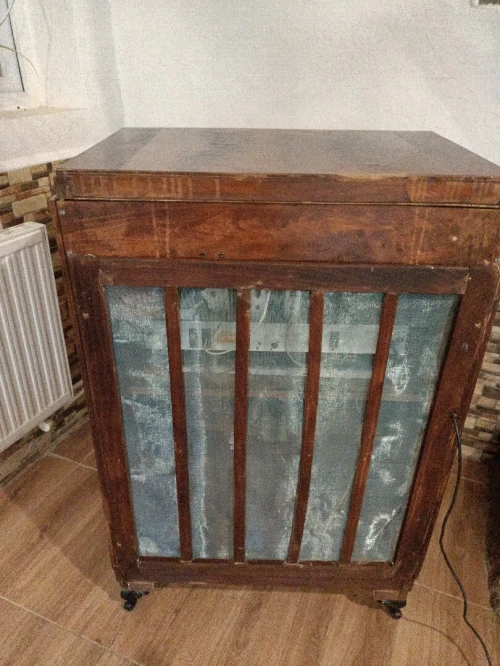 Meuble Radio FM AM phono 78 Tour Ancien MINERVA 1950