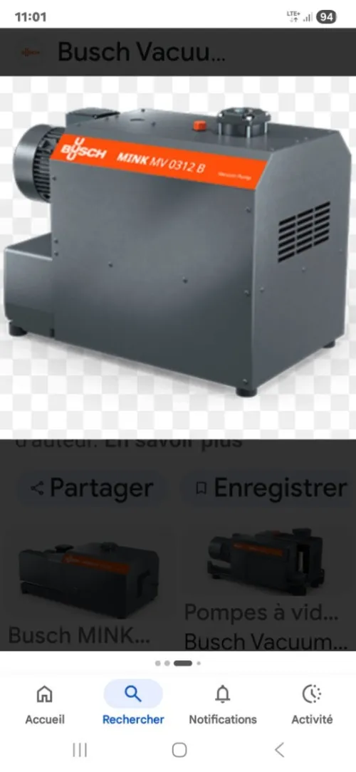 Pompe a vide a bec et medical
