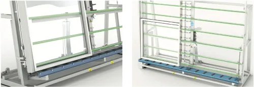 Table d'assemblage de verre pour fenêtres et portes en aluminium et PVC
