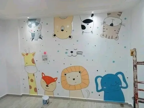 Dessinateur murale pour crèche