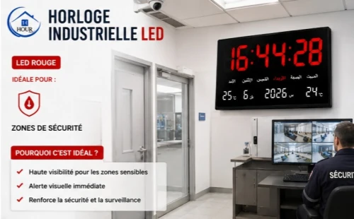 Horloges pour Les professional de security et maintenance industrial