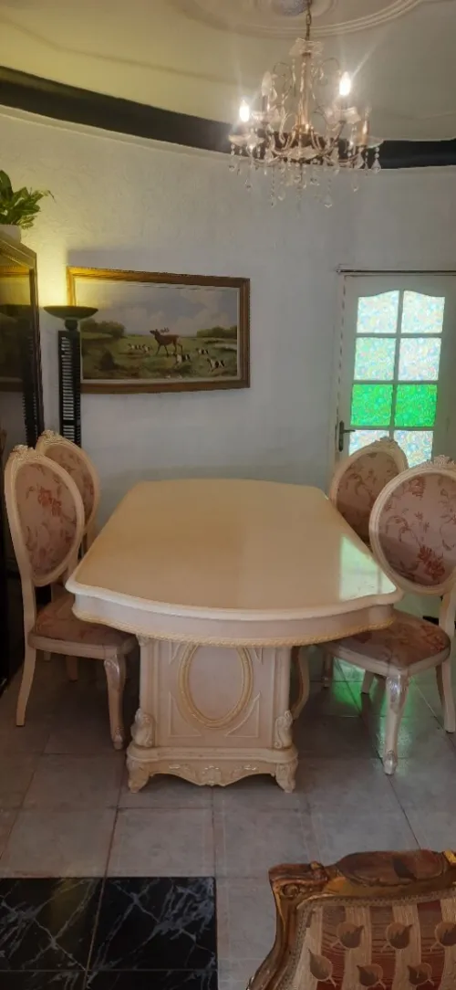 Salon égyptien de 7 places + salle à manger 