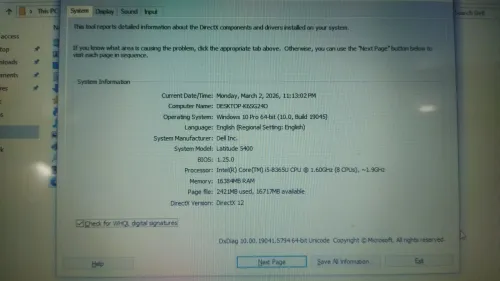 Dell latitude 5400