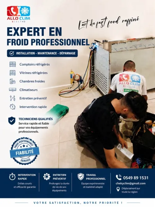 Réparation présentoir frigorifique