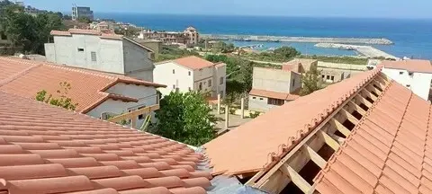 Charpent en bois   تركيب القرميد 