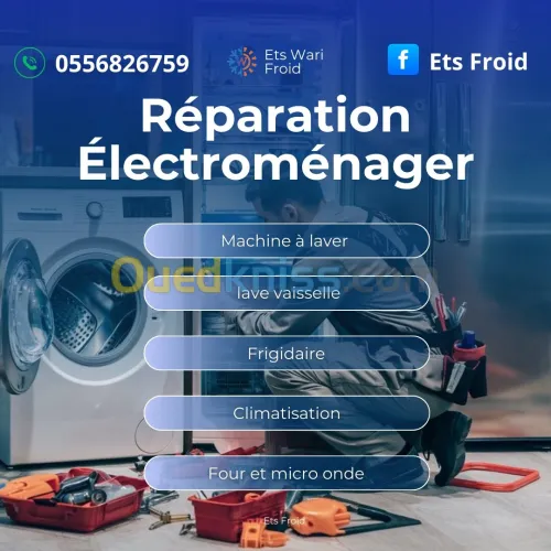 Répartation machine à laver