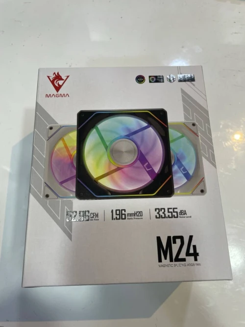 PACK 3 FANS Magma M24 Magnetic BLACK