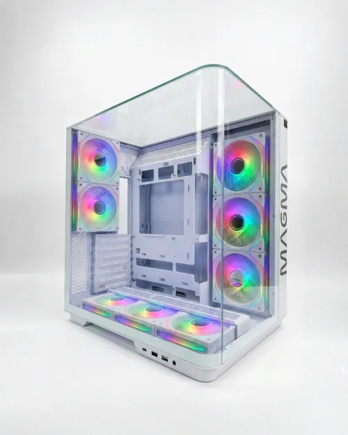 Case magma V333R WHITE 8 FANS
