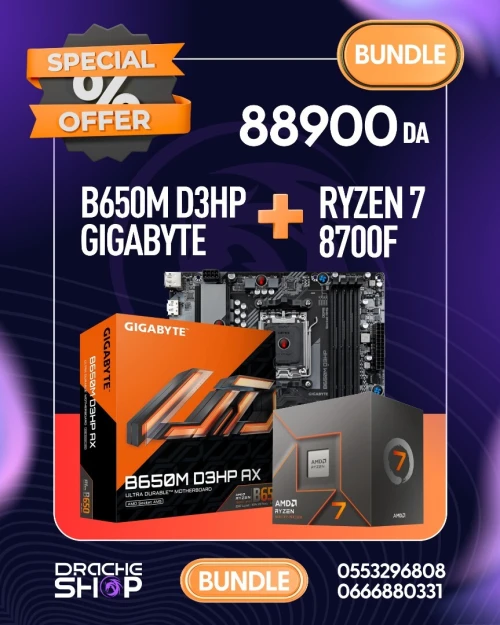 BUNDEL RYZEN 7 8700f +B650m d3hp gigabyte