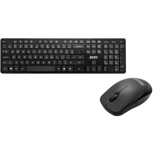 MSI COMBO CLAVIER + SOURIS SANS FIL - RF1430 BLACK & white