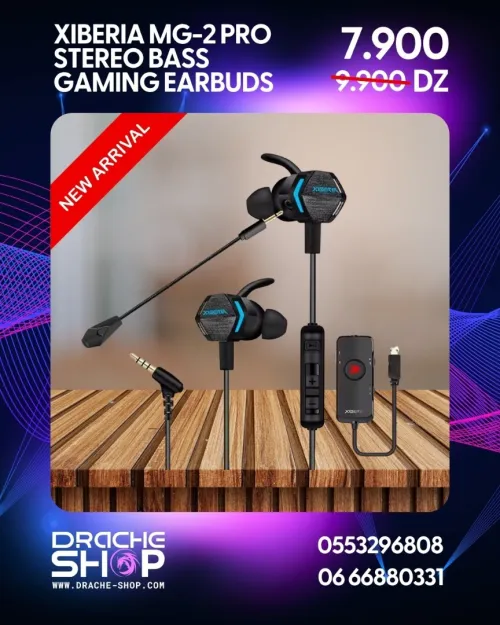 Xiberia MG2 Pro Vibration PC Casque De Jeu Avec Micro + Antibruit 