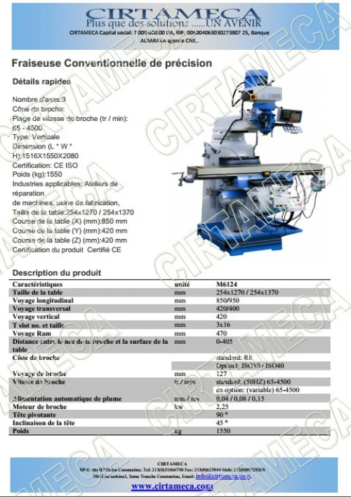 Centre d'usinage 3 axes, , 4 axes, CNC FANUC, SIMENS, MITSIBUSHI