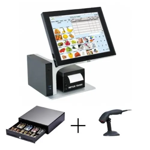 Materiel point de vente imprimante étiquettes Scanners Douchettes - Bi-optique - Tiroirs -