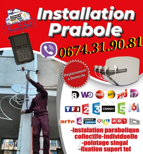 Installation parabole