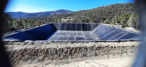 Installation de bassins d'irrigation en géomembrane