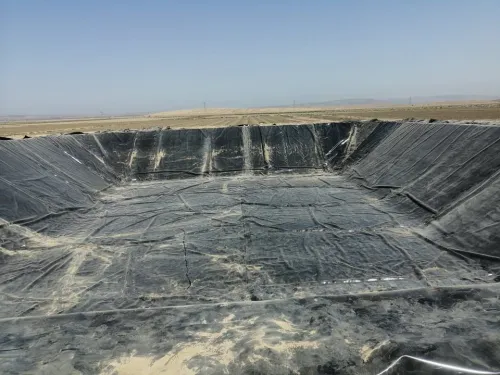 Installation de bassins d'irrigation en géomembrane